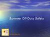 Summer safety