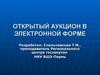 Открытый аукцион в электронной форме