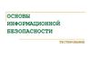 Основы информационной безопасности. Тестирование. Шаблон
