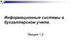 Информационные системы в бухгалтерском учете