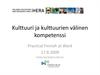 Kulttuuri ja kulttuurien välinen kompetenssi
