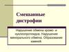 Смешанные дистрофии. Нарушение минерального обмена. Образование камней