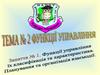Заняття 1. Функції управління, їх класифікація та характеристика. Планування та організація взаємодії