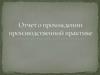 Отчет о прохождении производственной практики