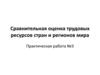 Сравнительная оценка трудовых ресурсов стран и регионов мира. Практическая работа №3
