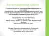 Аттестационная работа.  Образовательная программа «Театральная шкатулка»