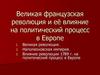Великая французская революция и её влияние на политический процесс в Европе