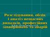 Розслідування, облік і аналіз нещасних випадків, професійних захворювань та аварій