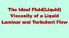 Идеальная жидкость. Вязкость жидкости. Ламинарный и турбулентный поток