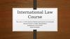 International law