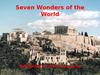 Seven Wonders WebQuest