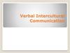 Verbal Intercultural Communication