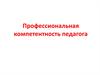 Профессиональная компетентность педагога