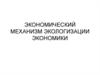 Экономический механизм экологизации экономики
