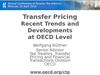 Transfer pricing recent trends and developments at OECD