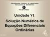 Solução Numérica de Equações Diferenciais