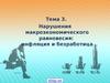 Нарушения макроэкономического равновесия: инфляция и безработица. (Тема 3)