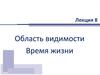 Область видимости и время жизни программы. (Лекция 8)
