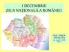 1 decembrie ziua naţională a României