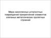 Мера накопленных усталостных повреждений прикреплений элементов клепаных металлических пролетных строений