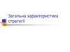 Загальна характеристика стратегії