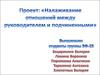 Налаживание отношений между руководителем и подчиненным