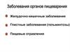 Заболевания органов пищеварения