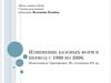Изменение базовых форм в период с 1990 по 2000