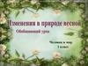 Изменения в природе весной (человек и мир, 1 класс)