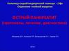 Острый панкреатит (протоколы, лечение, диагностика)
