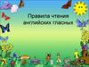 Правила чтения английских гласных