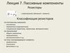 Пассивные компоненты. Резисторы