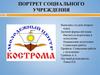 Портрет социального учреждения молодежный центр «Кострома»