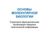 Основы молекулярной биологии