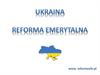 Ukraina. Reforma emerytalna