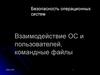 Безопасность операционных систем. Взаимодействие ОС и пользователей, командные файлы