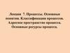 Процессы. Основные понятия. Классификация процессов. Адресное пространство процесса. Основные ресурсы процесса. (Лекция 7)