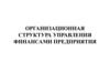 Организационная структура управления финансами предприятия