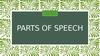 Parts of speech