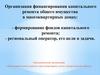Организация финансирования капитального ремонта общего имущества в многоквартирных домах