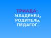 Педагогика раннего возраста. Триада: младенец, родитель, педагог