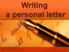 Writing a letter