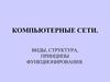 Компьютерные сети. Виды, структура, принципы функционирования