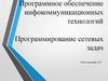 Программное обеспечение инфокоммуникационных технологий. Программирование сетевых задач