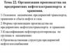 Организация производства на предприятиях нефтегазотранспорта и хранения