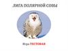 Лига Полярной Совы. Игра тестовая