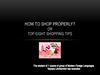 How to shop properly? or top eight shopping tips