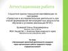 Аттестационная работа. Организация проектной деятельности учащихся через организацию работы трудового отряда старшеклассников