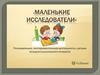 Маленькие исследователи. Познавательно-экспериментальные деятельность с детьми младшего школьного возраста