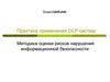 Применение DLP-систем. Методика оценки рисков нарушения информационной безопасности